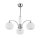 Lampe de plafond chrome blanc 3-flmg NABO salle &agrave; manger E27