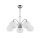 Deckenlampe NABO Chrom Wei&szlig; &Oslash;58cm Glas Wohnzimmer