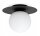 Deckenlampe Glas Schwarz Weiß E27 B:75 cm wohnlich