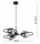 Pendelleuchte 3-flammig Rauchglas E27 L:60 cm blendarm