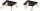 Deckenspot Schwarz Gold Metall GU10 B:30 cm dekorativ