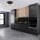 Deckenspot verstellbar Schwarz Gold Metall GU10 B:20 cm