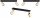 Deckenspot schwenkbar Metall Schwarz Gold GU10 L:40 cm