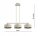Pendelleuchte 3-flammig Beige Gold Metall E27 L:70 cm