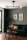 Deckenleuchte Metall Glas Schwarz 2-flammig E27 L:70 cm