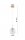 Pendelleuchte Retro Glas Metall Gold E27 B:15 cm Retro