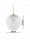 Pendelleuchte Retro Glas Metall Gold E27 B:18 cm Retro