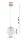 Pendelleuchte Retro Glas Metall Gold E27 B:20 cm Retro