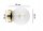 Wandleuchte Retro Glas Schirm Metall Gold E27 L:15 cm