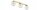 Deckenleuchte 3-flammig Glas Metall Gold E27 L:60 cm
