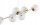 Pendelleuchte 6-flammig Glas Metall Gold E27 90 cm