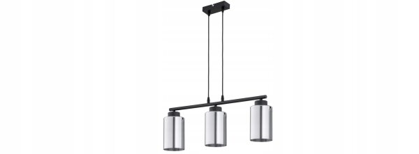 Hängelampe 3-flammig Silber Metall E27 L:10 cm Modern