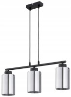 Hängelampe 3-flammig Silber Metall E27 L:10 cm Modern