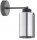 Wandleuchte mit Arm Schwarz Silber E27 T:15 cm Modern