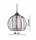 Pendelleuchte Glas Schwarz 3-flammig E27 L:70 cm Metall