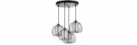 Pendelleuchte 3-flammig Glas Metall E27 Ø40 cm...
