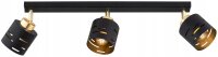 Deckenspot schwenkbar Metall Schwarz Gold E27 L:60 cm