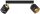 Deckenspot verstellbar Schwarz Gold Metall E27 L:40 cm