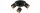 Deckenspot flexibel Schwarz Gold 3-flammig E27 B:30 cm