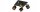Deckenspot flexibel 4-flammig Schwarz Gold E27 L:30 cm