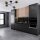 Deckenleuchte 4-flammig Metall Schwarz Gold E27 L:70 cm