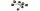 Deckenlampe 6-flammig Schwarz Gold E27 B:70 cm Modern