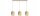 Pendelleuchte Metall Beige Gold 3-flammig E27 L:60 cm