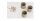 Pendelleuchte Metall Beige Gold 3-flammig E27 L:60 cm