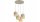 Pendelleuchte 4-flammig Metall Beige Gold E27 B:30 cm