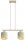 Pendelleuchte Metall Beige Gold 2-flammig E27 L:40 cm