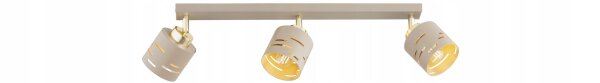Deckenspot schwenkbar Beige Gold E27 L:60 cm Modern