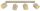 Deckenspot verstellbar Beige Gold E27 L:60 cm Modern