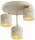 Deckenleuchte 3-flammig Beige Gold E27 Ø30 cm Modern