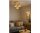 Deckenleuchte 3-flammig Beige Gold E27 Ø30 cm Modern