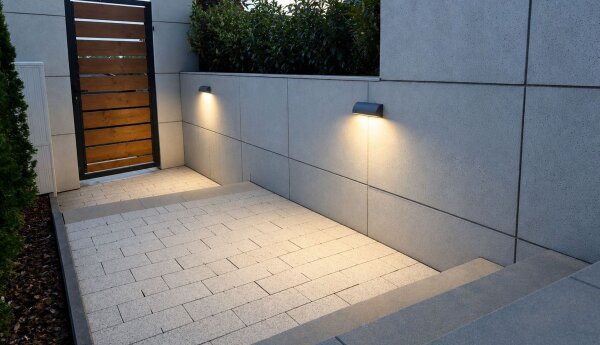 LED Wandlampe Außen Alu Anthrazit IP65 3000/4500/6500 K