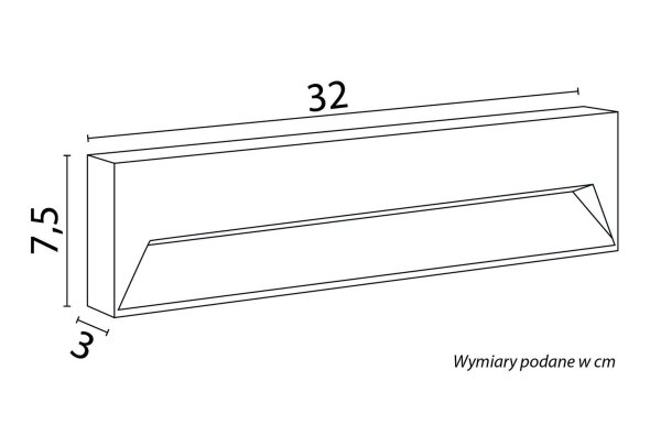 LED Außenlampe Aluminium IP65 3000/3500/4000 K B:32 cm