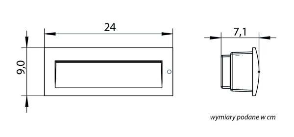 LED Einbaustrahler Anthrazit Alu IP65 3000/4500/6500 K