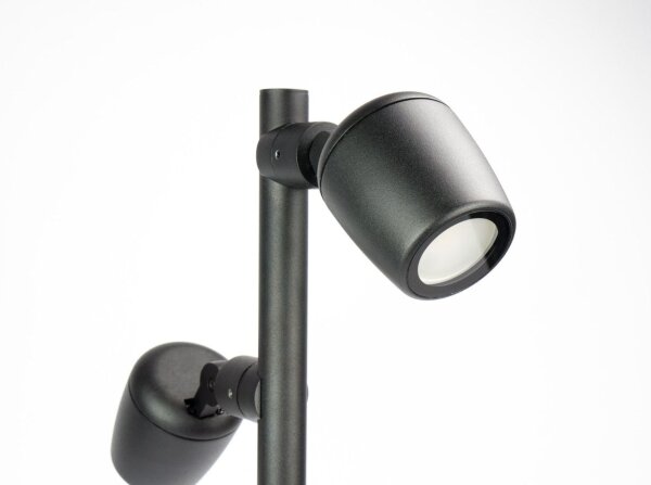 Wegeleuchte Alu Schwarz verstellbar 70 cm GU10 IP65