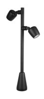 Wegeleuchte Alu Schwarz verstellbar 70 cm GU10 IP65