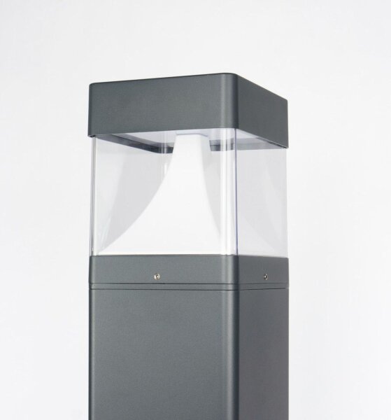 LED Pollerleuchte Alu Anthrazit IP65 20 W 4000 K 100 cm