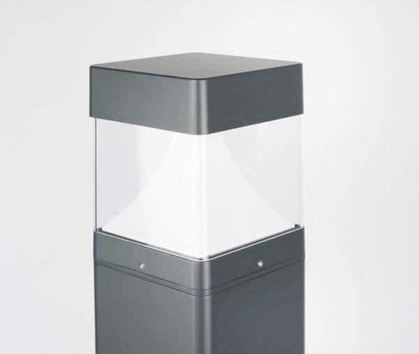 LED Pollerleuchte Alu Anthrazit IP65 20 W 4000 K 100 cm