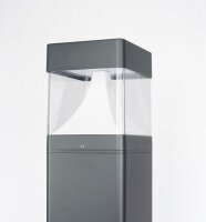LED Pollerleuchte Alu Anthrazit IP65 20 W 4000 K 100 cm