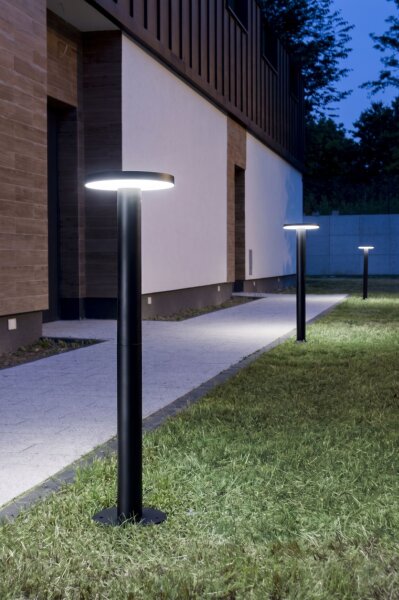 LED Sockelleuchte Schwarz IP65 82,5 cm 3000/4000/6000 K