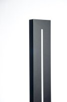 LED Außenlampe Wand Schwarz H:61 cm IP65 4000 K...