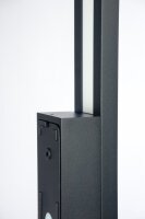 LED Wandleuchte Schwarz Aluminium IP65 4000 K H:101 cm