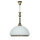 Deckenleuchte rund Ø40cm Messing antik Weiß Lampe