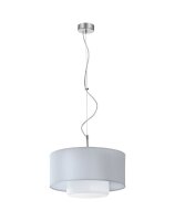 Lampe à suspendre VERRONA tissu verre Ø35cm...