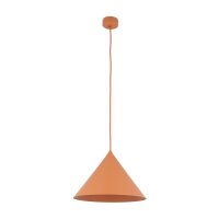 Pendelleuchte Metall Orange E27 &Oslash;33,5 cm rund dekorativ