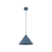 Pendelleuchte Metall Blau E27 rund &Oslash;26 cm dekorativ