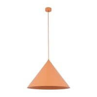 Pendelleuchte Metall Orange E27 &Oslash;50 cm rund dekorativ